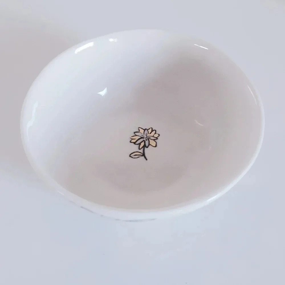 Anthropologie Cereal Bowl Floral Set of 2 - Picture 4 of 5